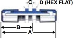 Flared Bulkhead Union Fitting Schematic