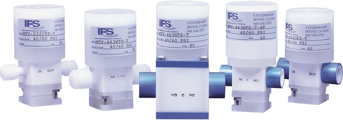 iPolymer PTFE Mini-Pneumatic Diaphragm Valves